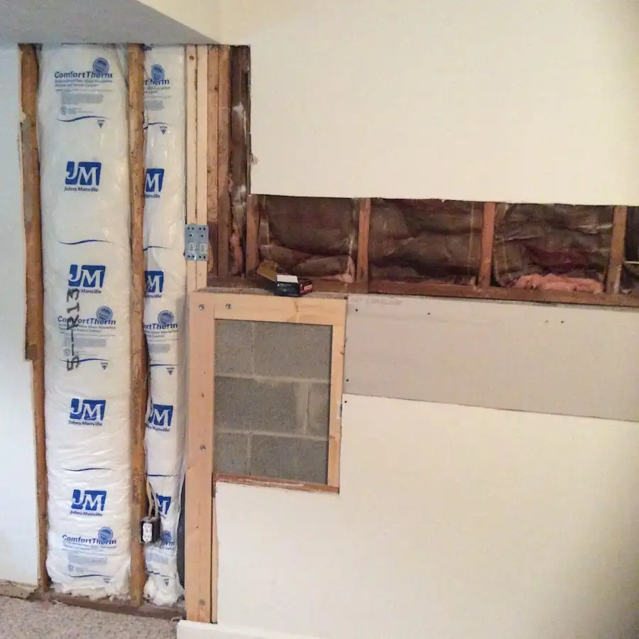 Wall insulation replacement during Structural Drying in Auburn